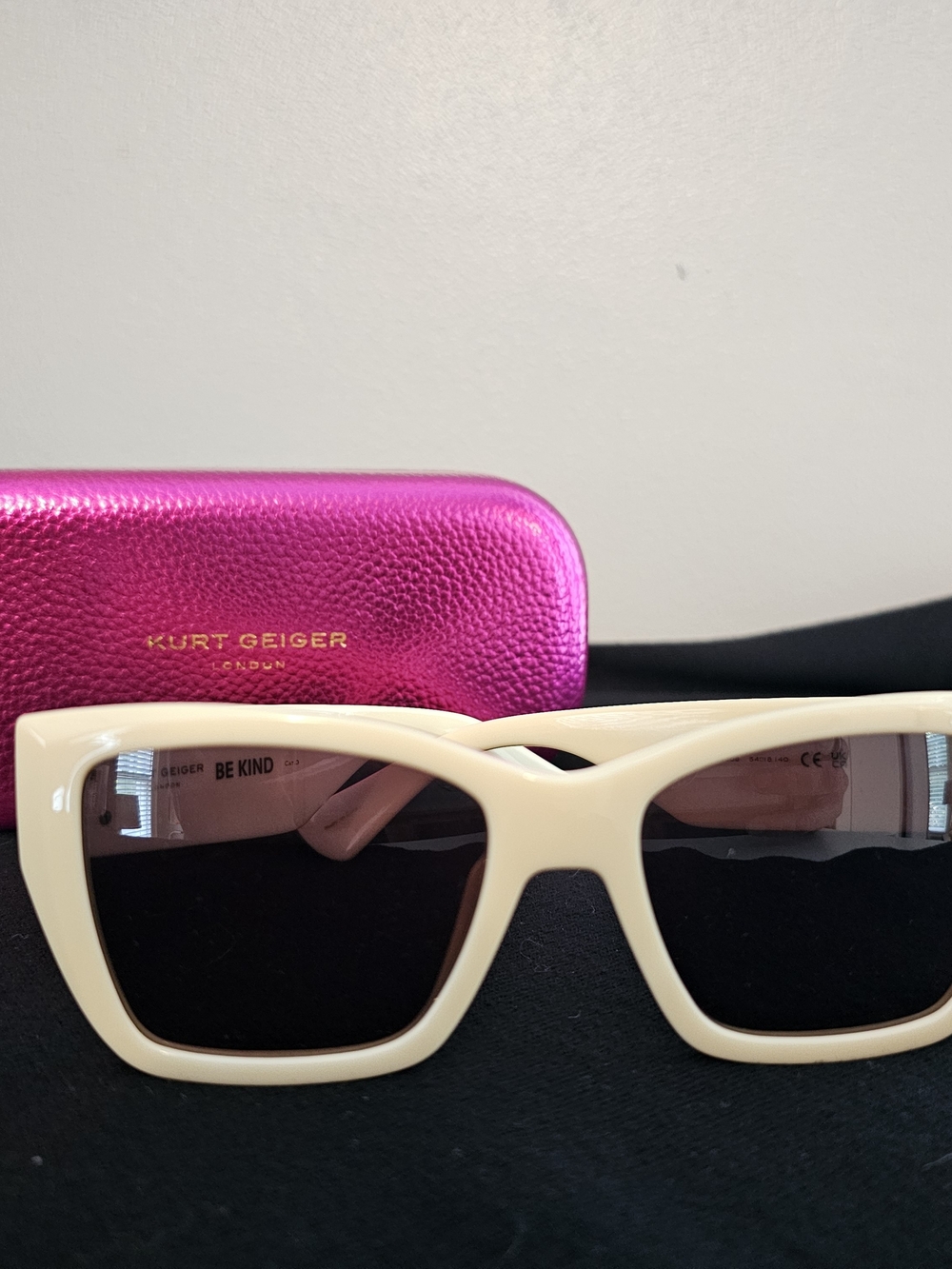 Kurt Geiger London Rectangular Sunglasses w/ Case